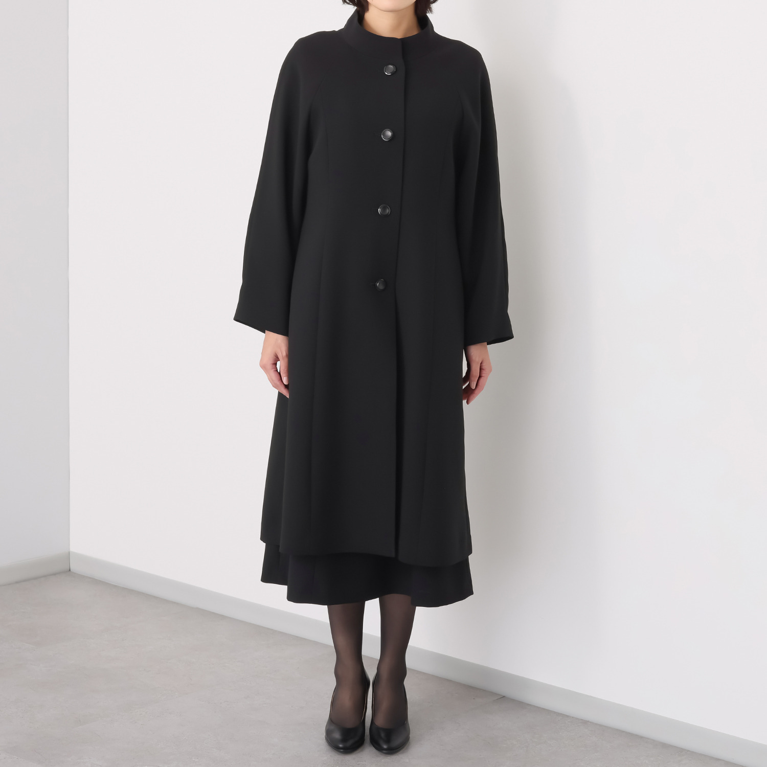 ニュイ ブラックフォーマル 洗濯機で洗える ライナー付コート
