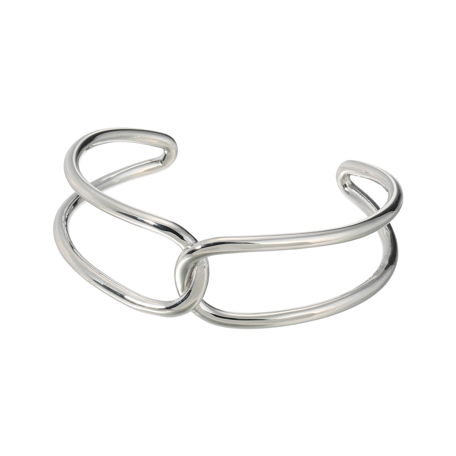 デルークス サージカルステンレス クロスデザインバングル