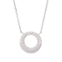 ダイアモア シルバー　ＣＺ ドーナツ ネックレス