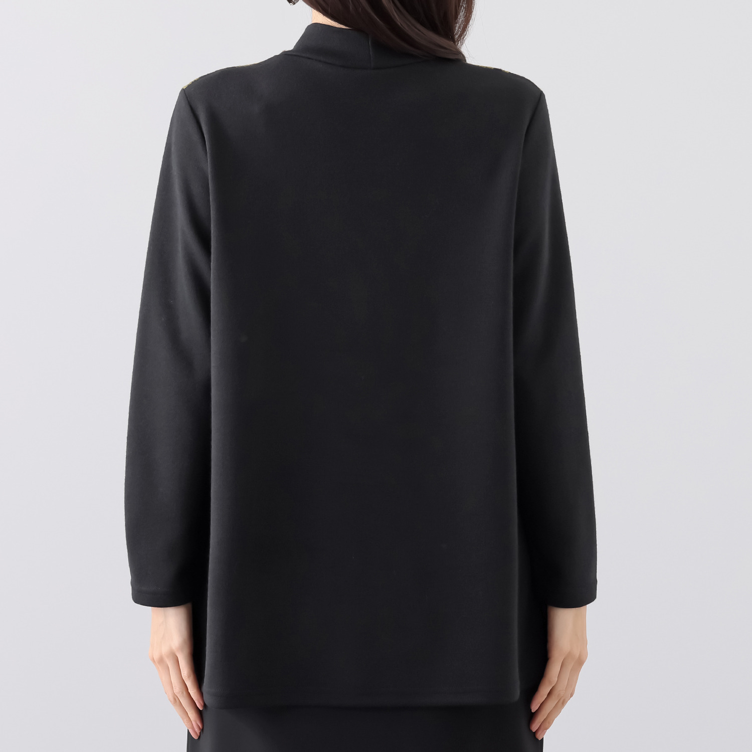 ダジュール メランジ千鳥柄 プリントチュニック