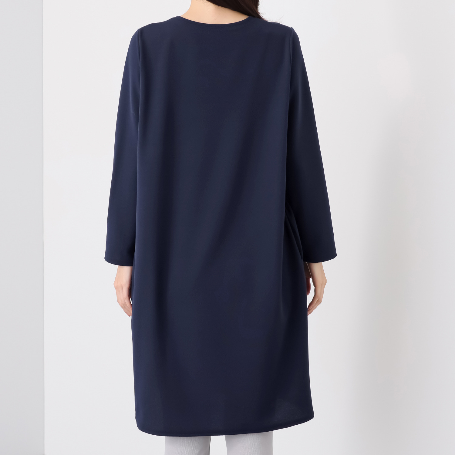 ダジュール エンボス加工 シンプルロングチュニック
