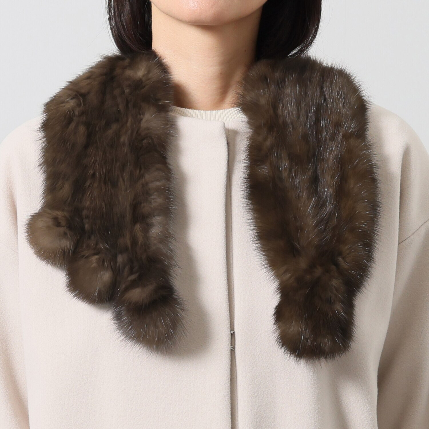 ロシアンセーブルヤーン マフラー