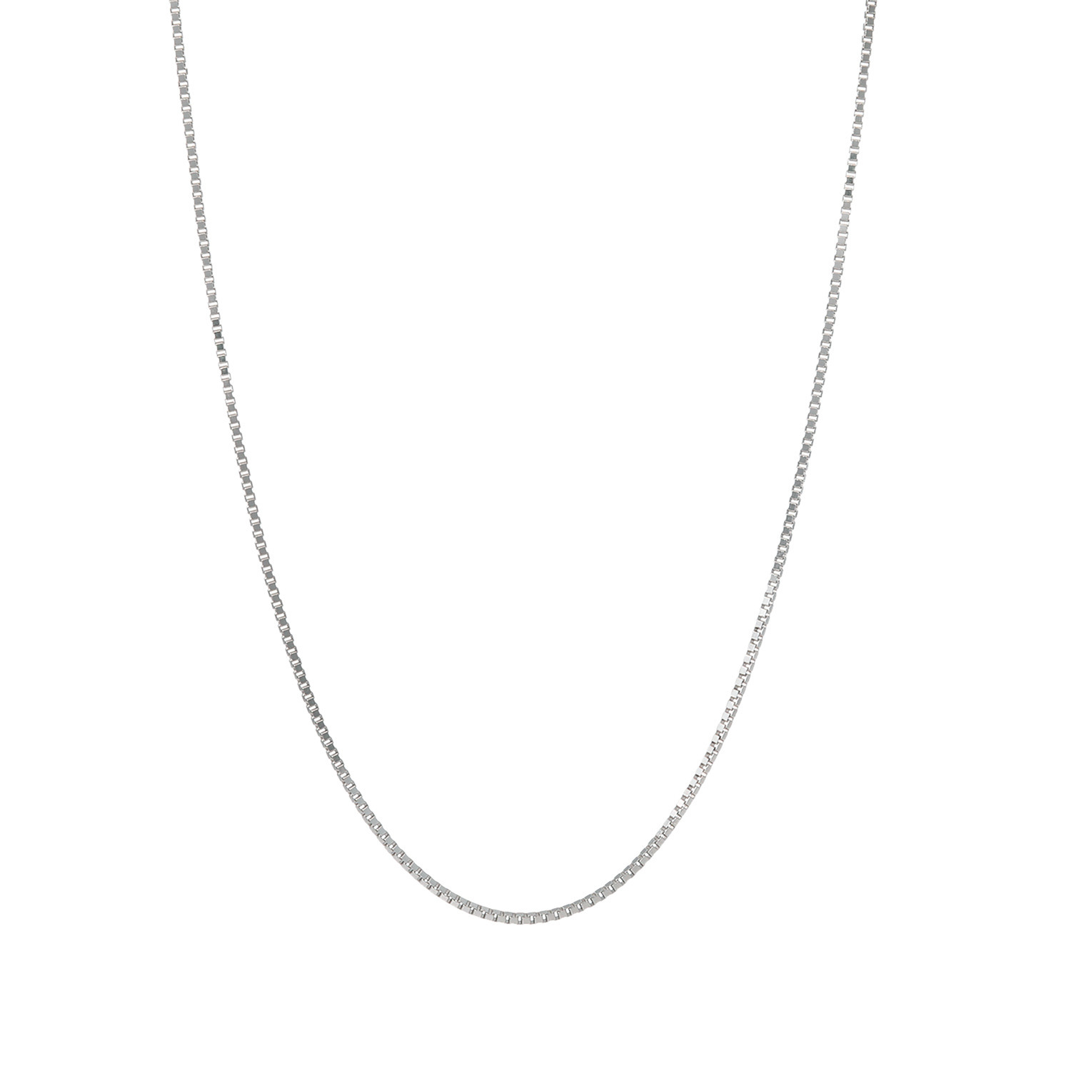 ブリランテステッラ シルバー ボックスチェーン ピンスルーネックレス