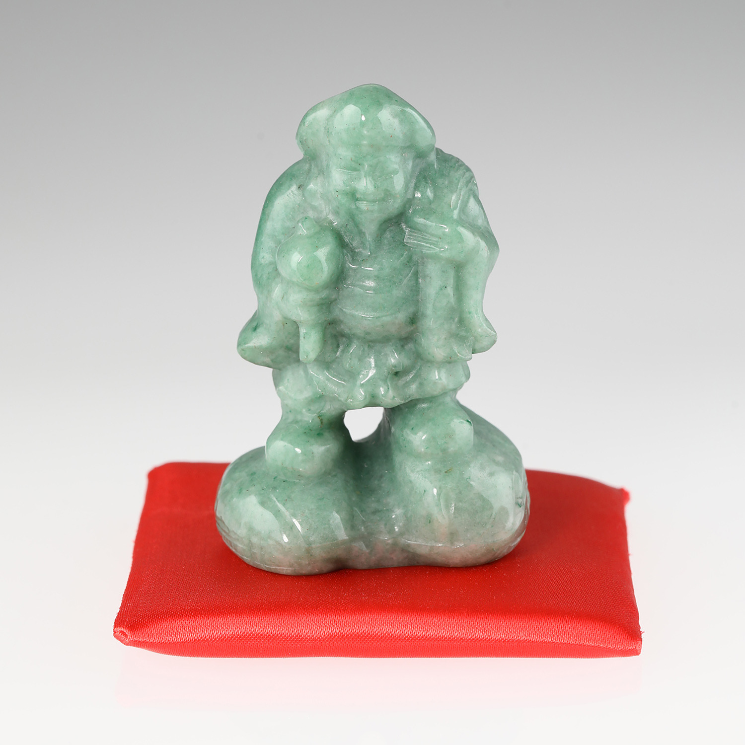 幸石堂 大願成就祈願 グリーンクォーツ 財福円満 大黒天置物- ショップ