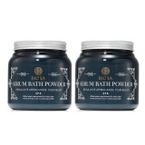 リオッサ 美容成分９８．５２％配合 とろみのあるお湯で身体の 隅々までハリツヤ潤い！ ローズ＆ジンジャーの香り セラムバスパウダー ２個セット