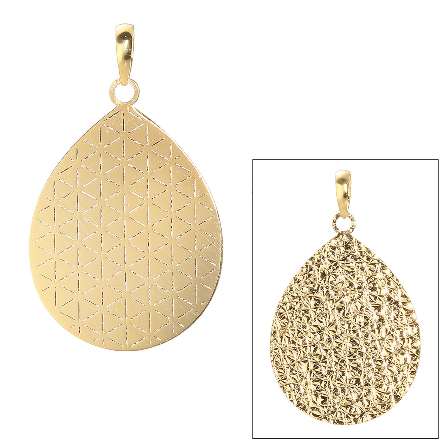 アルテッロ １８Ｋ ティアドロップデザイン リバーシブル ペンダントトップ