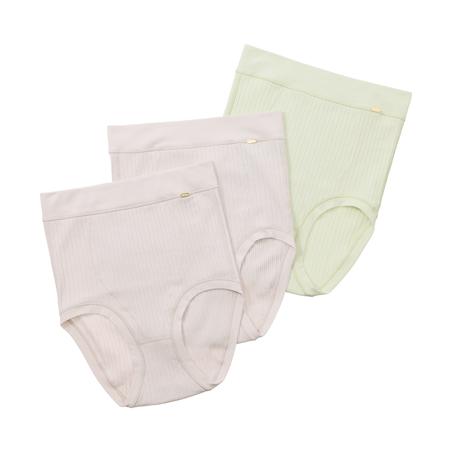 ヘ・エラ 抗菌防臭 綿混 リブショーツ３枚セット