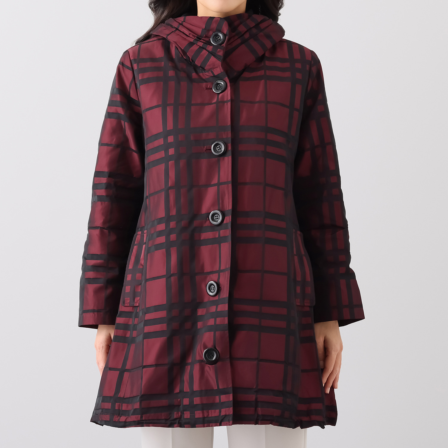 ダジュール ライナー付 チェック柄コート