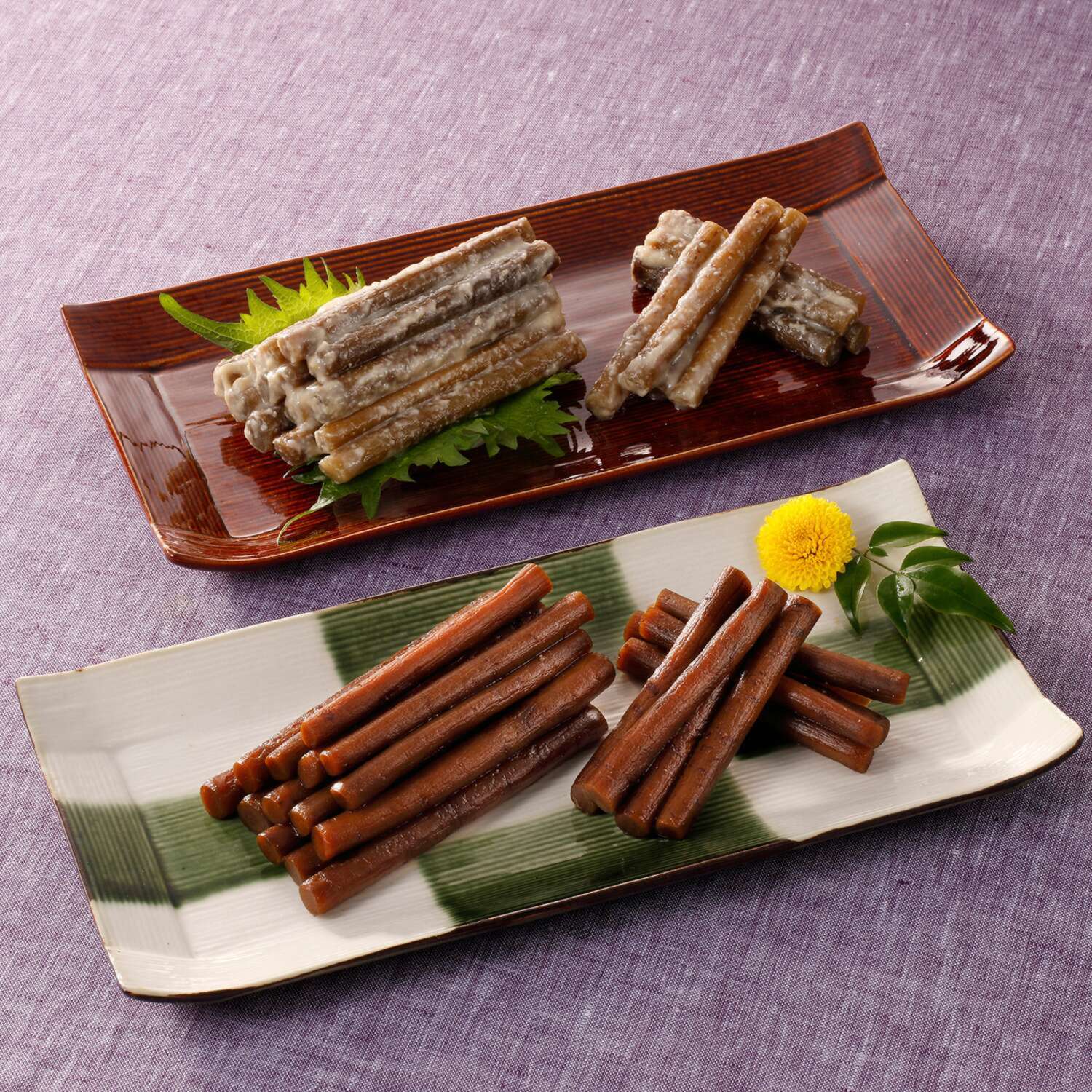 国産ごぼうの漬物 ２種セット （たまり醤油＆酒粕）