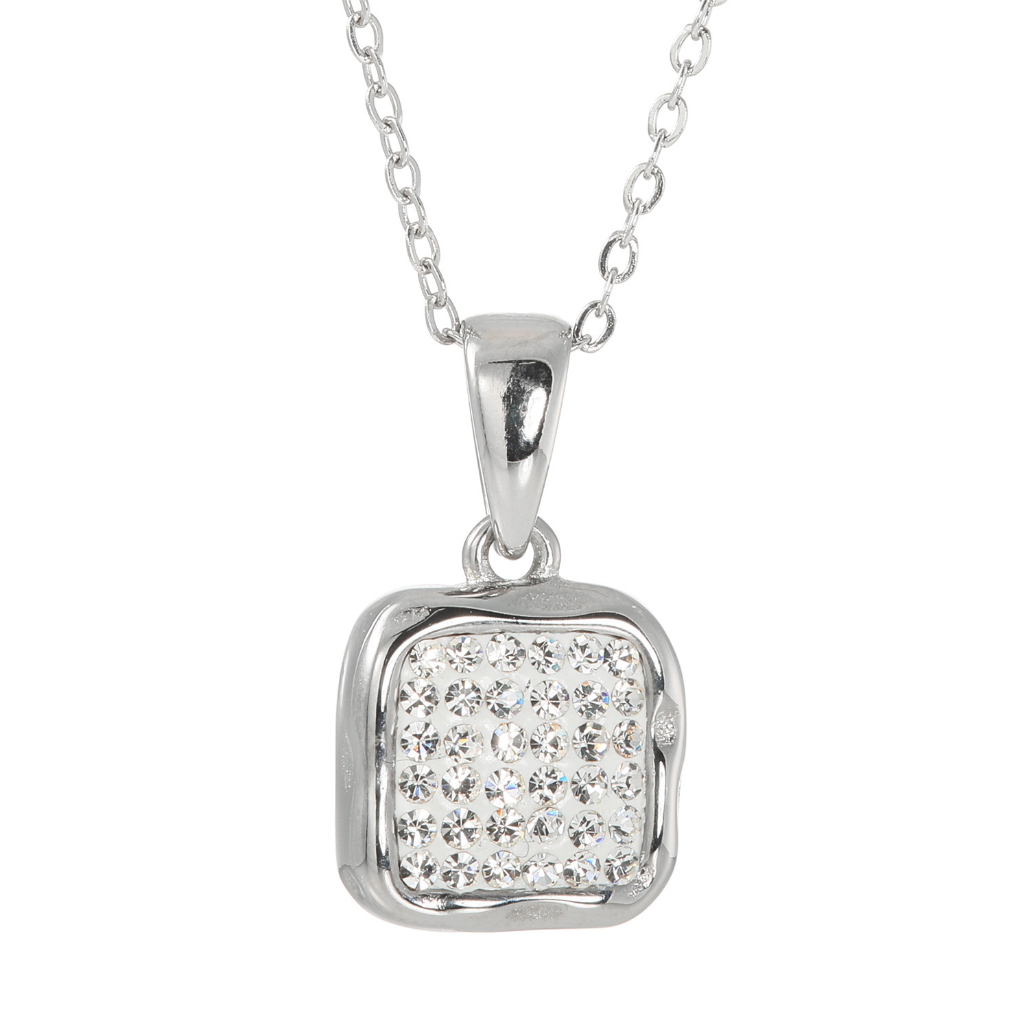 エービーステン ステンレス ビジュウ ミニスクエア ペンダント