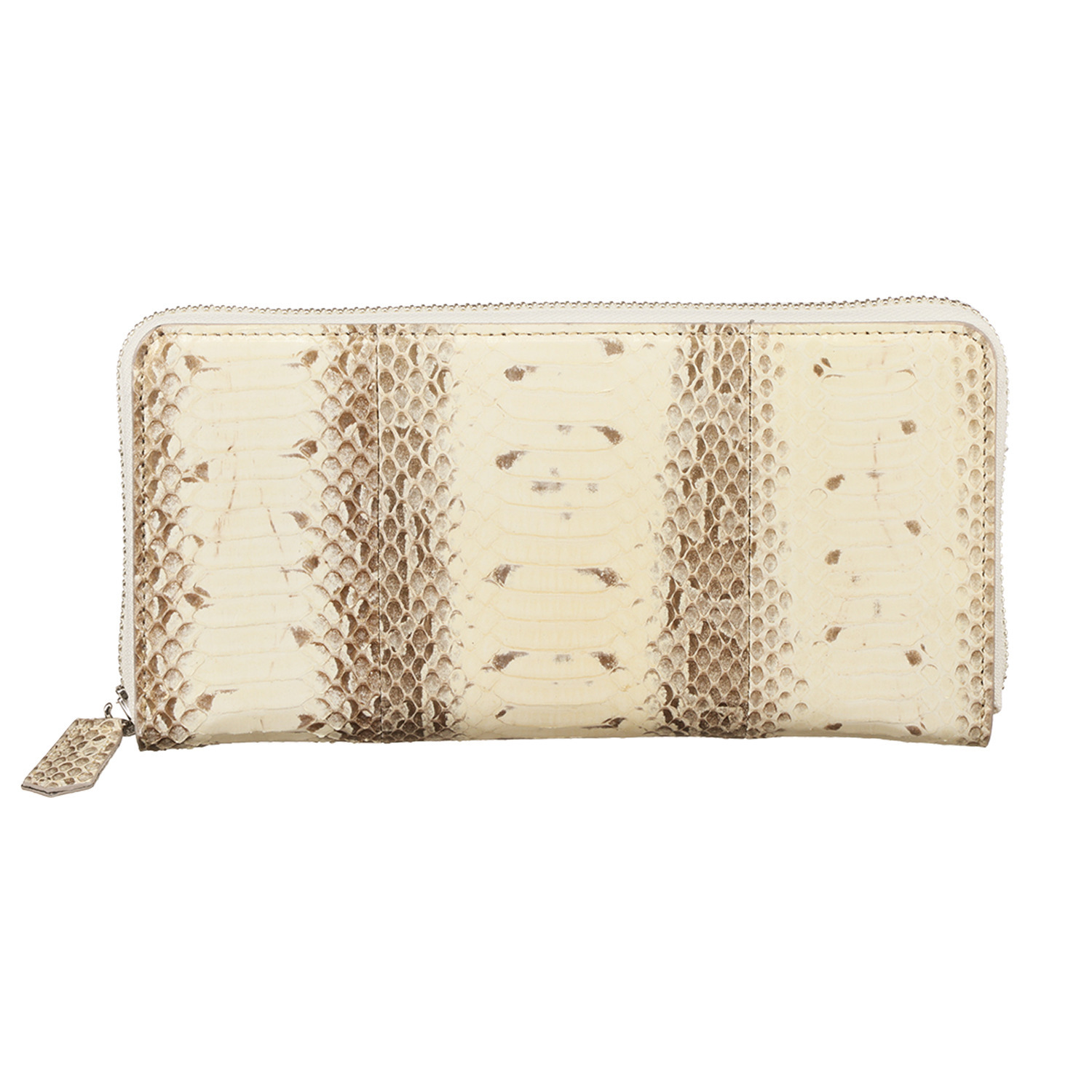 プティキュイール パールスネーク ラウンドファスナー ウォレット