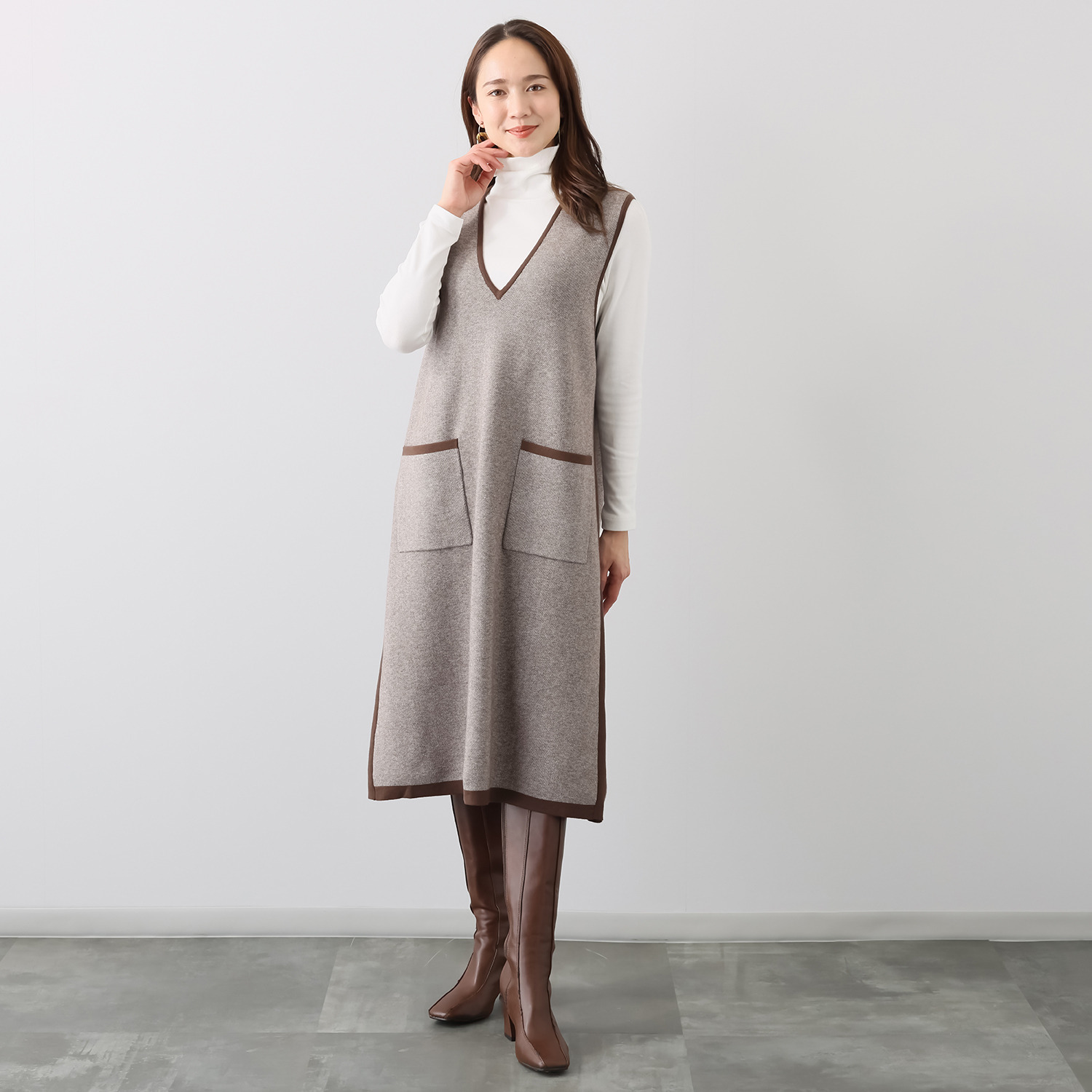 ダジュール ニットジャンパースカート