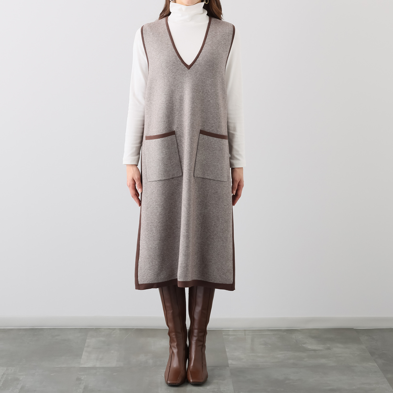 ダジュール ニットジャンパースカート