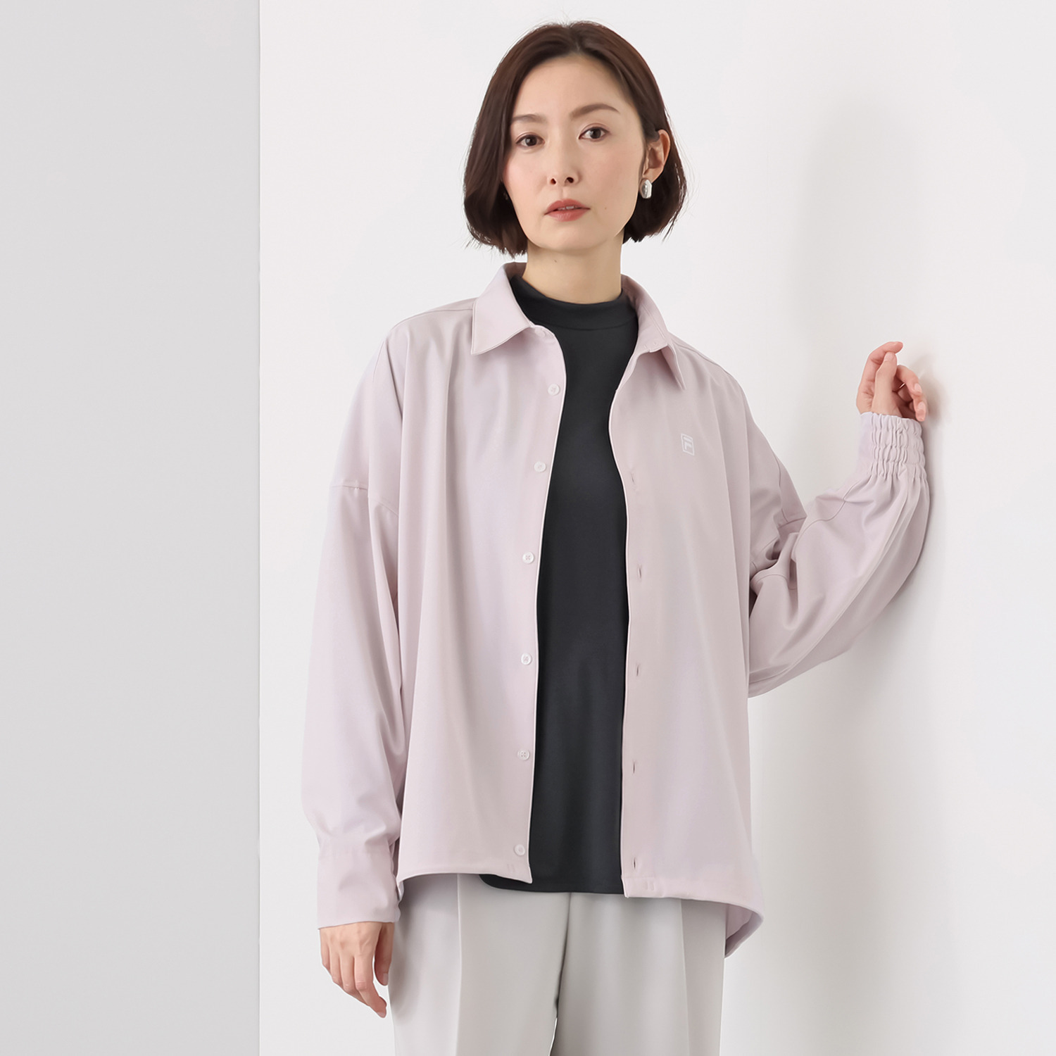 フィラ 多機能 シーズンレス ワイドシルエットシャツ