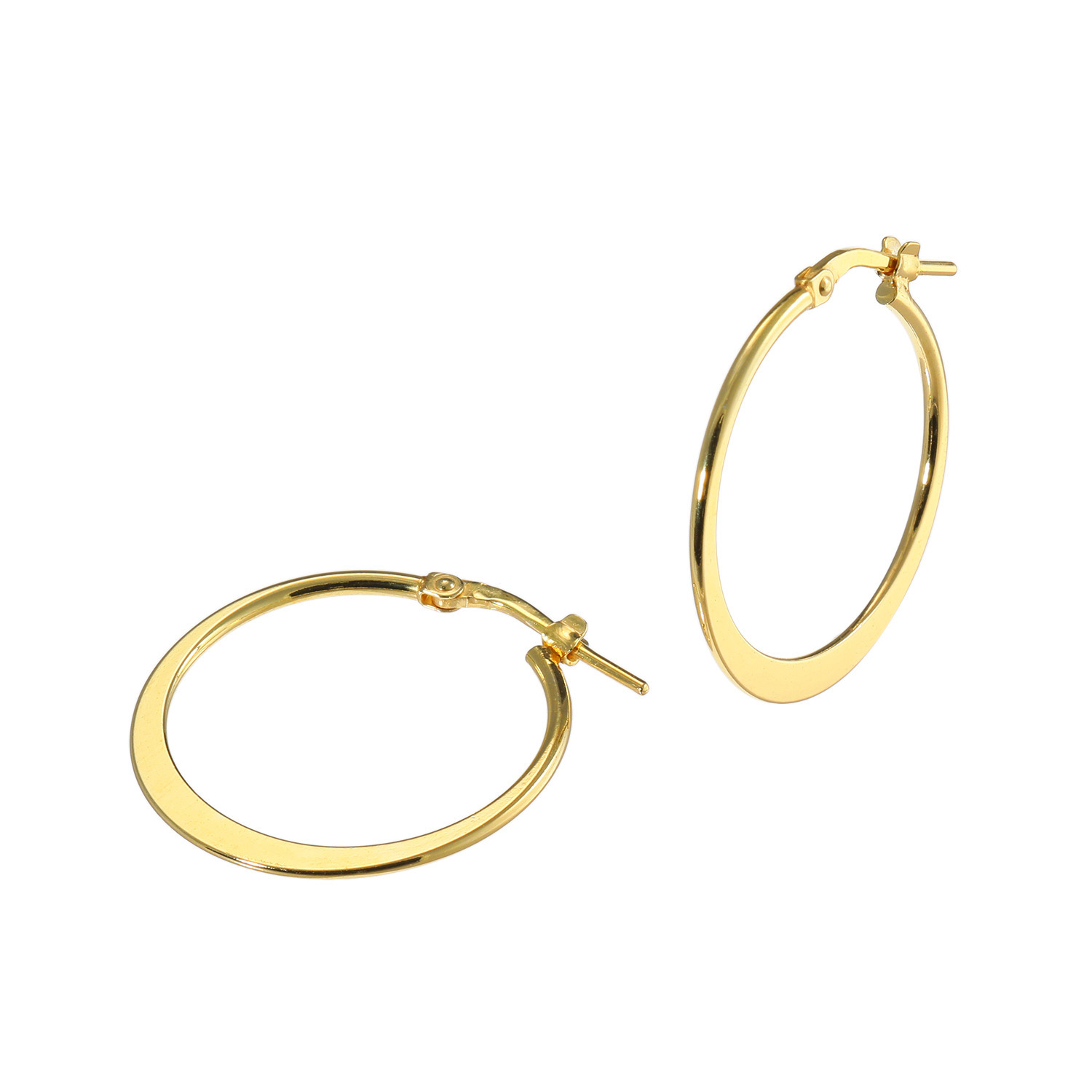 イタリアンジョイエッリ シルバー デザイン フープピアス