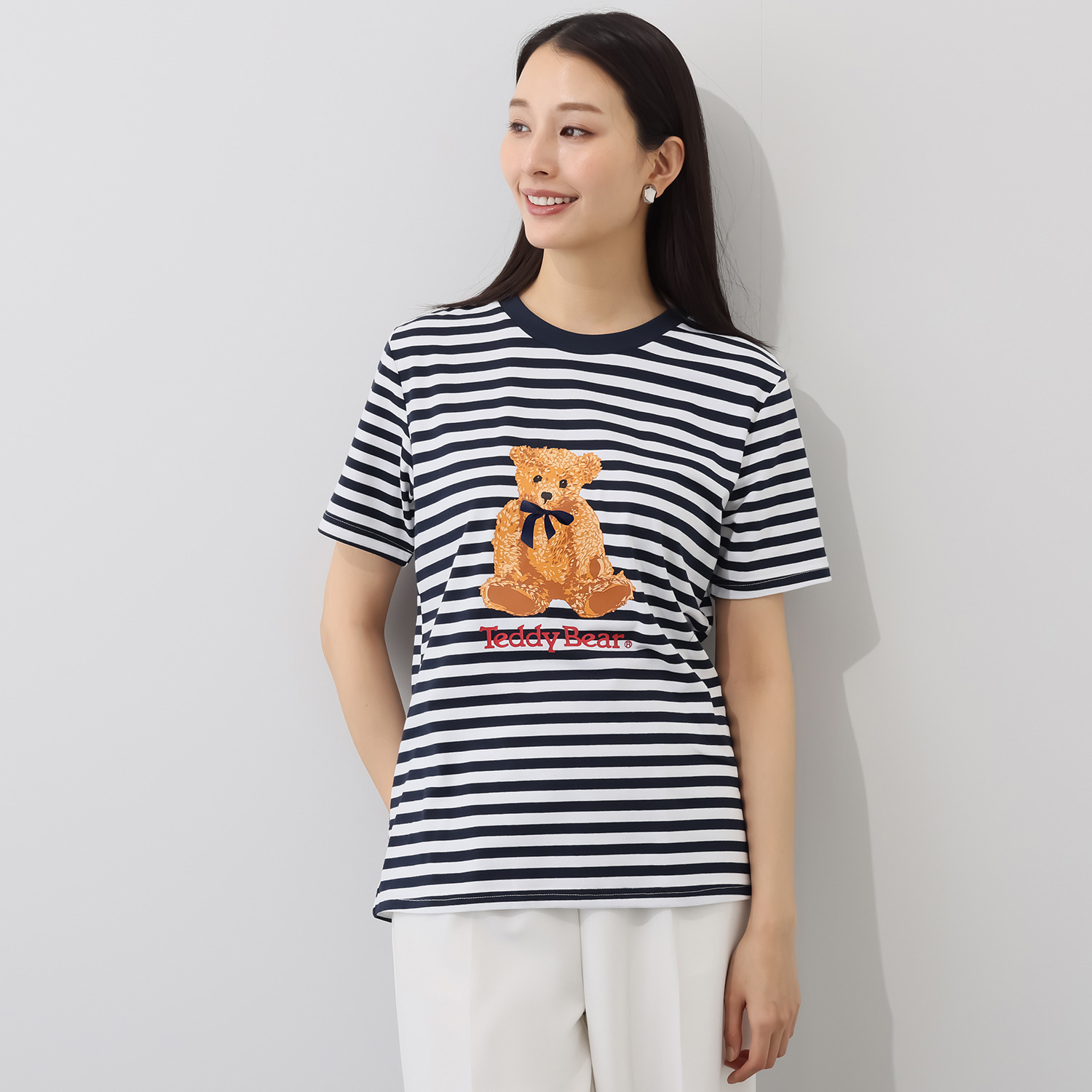 テディベア モティーフプリント 半袖プルオーバー- ショップチャンネル