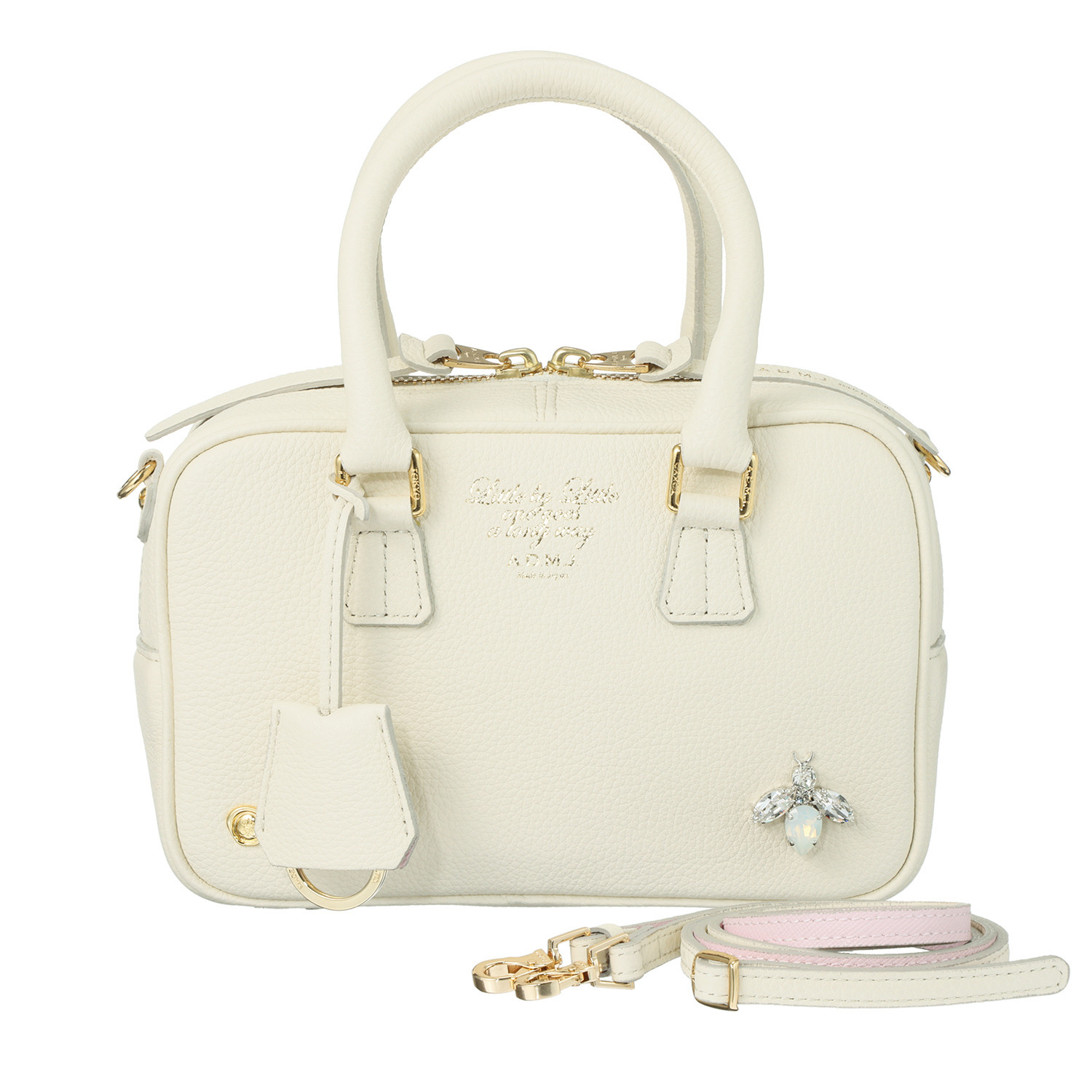 エーディーエムジェイ スパニッシュレザー ＴＨＥ　ＢＥＥ ２ウェイボストンバッグ ＜２０ｃｍ＞