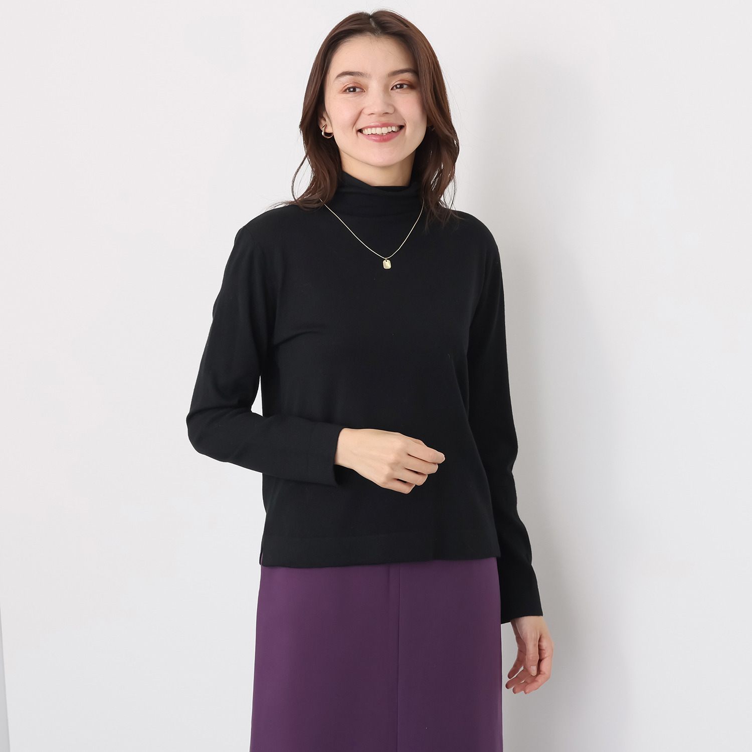 エピデミーク くしゅ衿 ニット プルオーバー