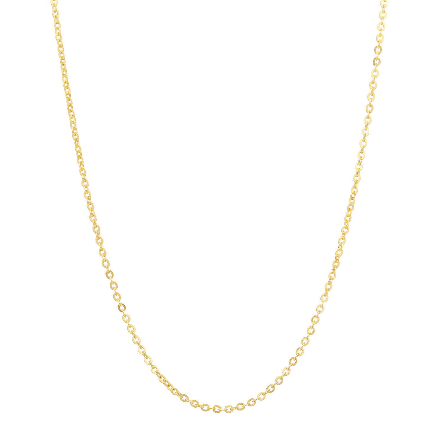 ファシーノアルジェント シルバー ケーブルチェーン ロングネックレス