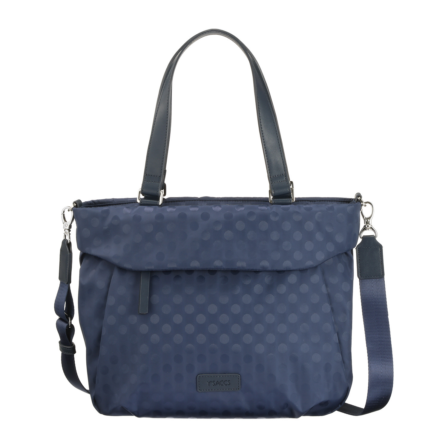 イザック はっ水ドットジャガード 軽量 ２ウェイトートバッグ