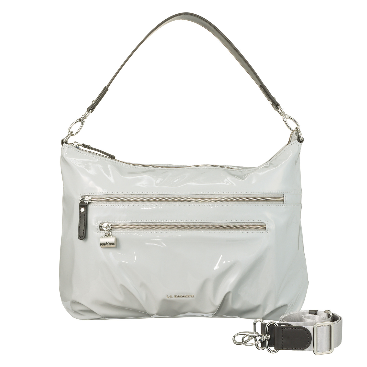 ラ・バガジェリー ソフトエナメル ２ウェイショルダーバッグ