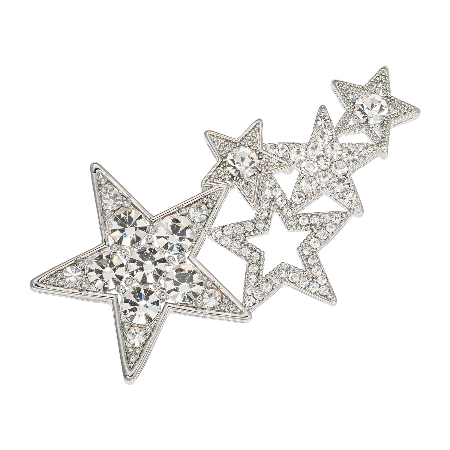 エアリーフェアリー プレシオサ社製 クリスタルガラス トゥインクルデザイン キラキラスター ブローチ