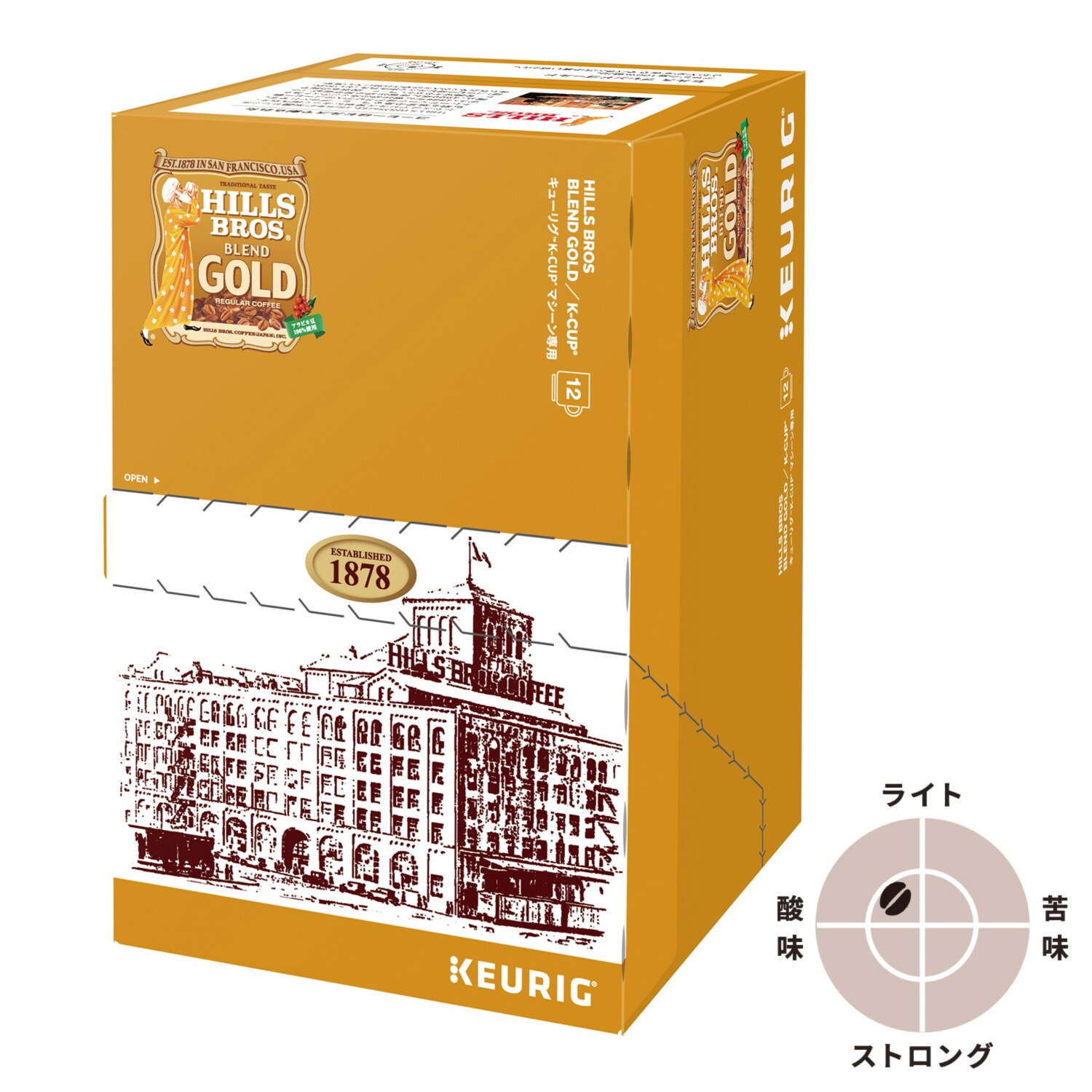 キューリグ Ｋカップ ＜ヒルス 　ブレンドゴールド＞