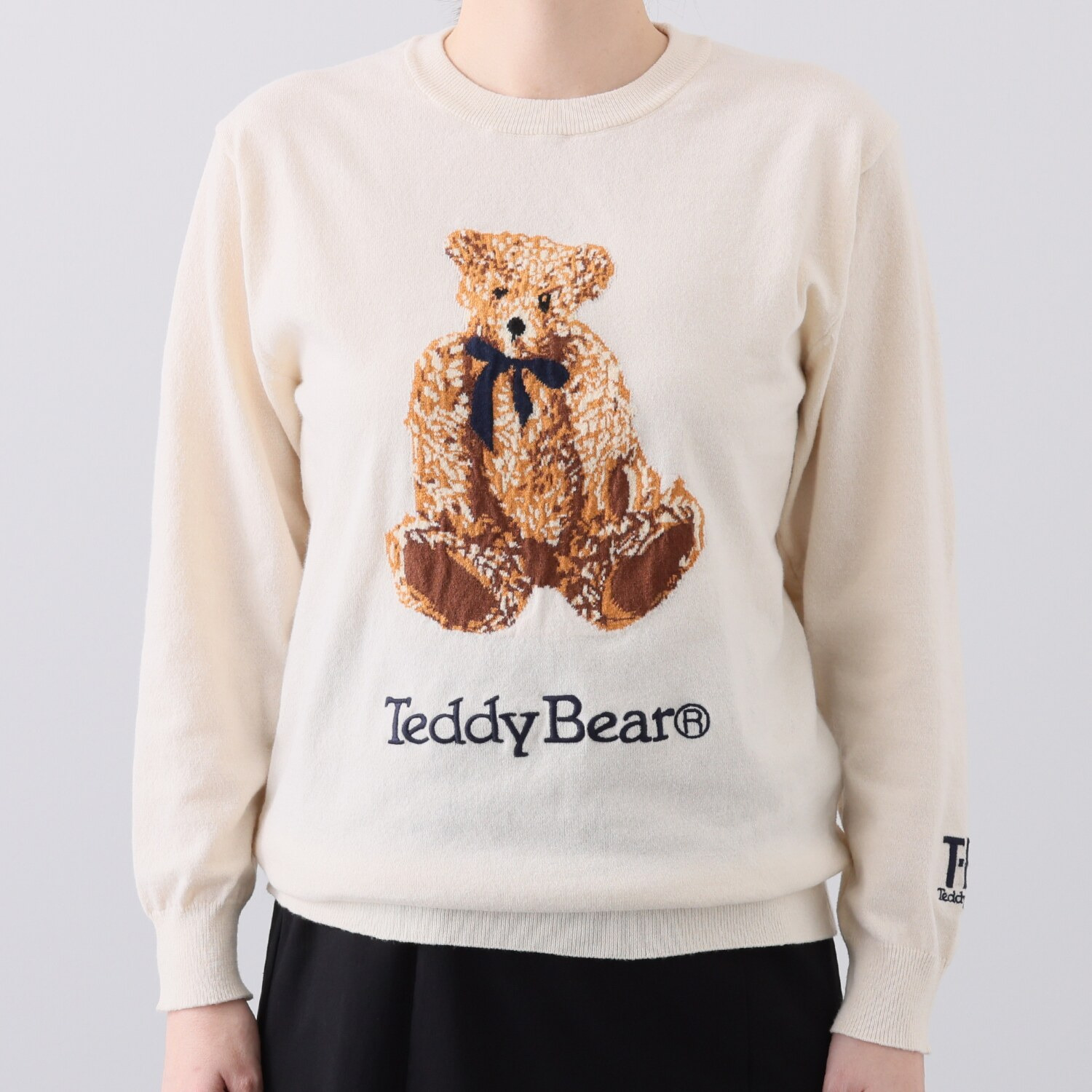 テディベア ジャガードニット プルオーバー