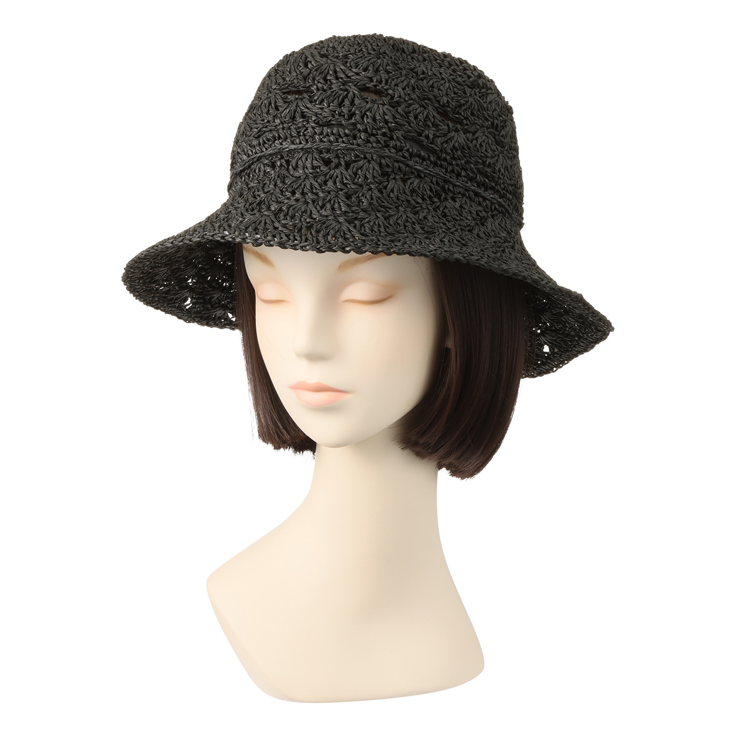 ジョナータ 透かしデザイン 手編みクローシュ