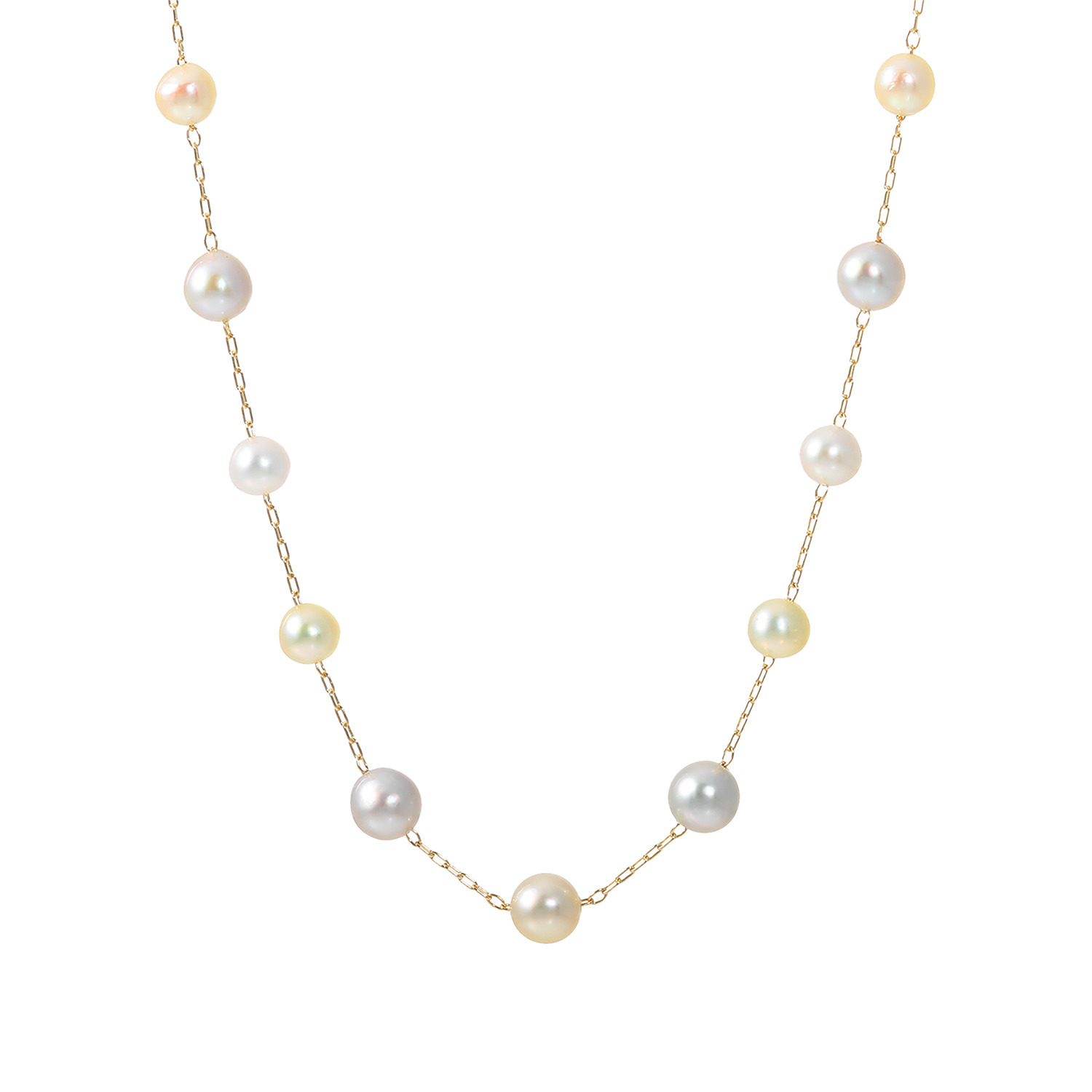 お得素敵ペルラジオーネ　14金　アコヤパール ネックレス 楽天市場】【9日1：59迄クーポン有】【最短翌日お届け】K18