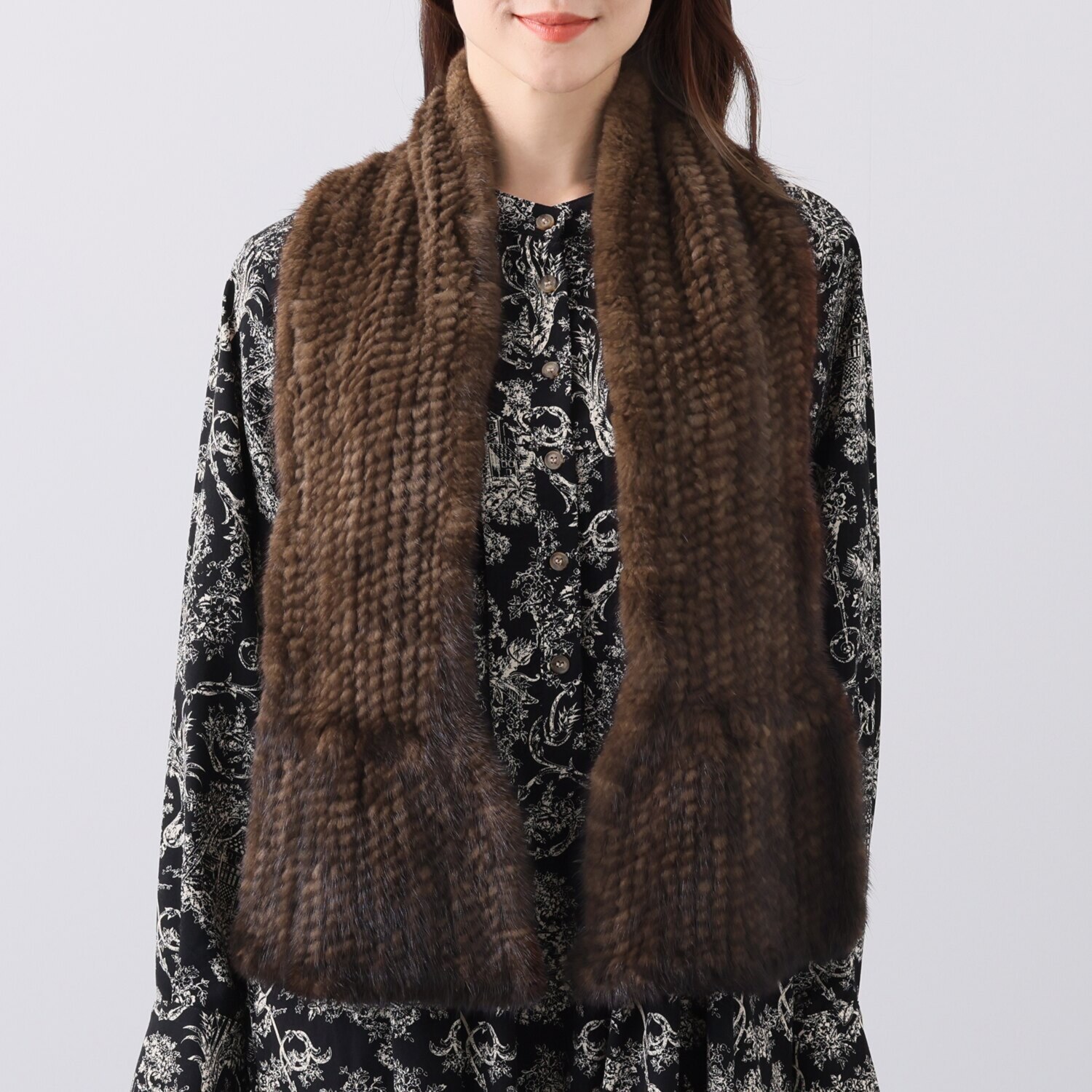 ミンクヤーンマフラー