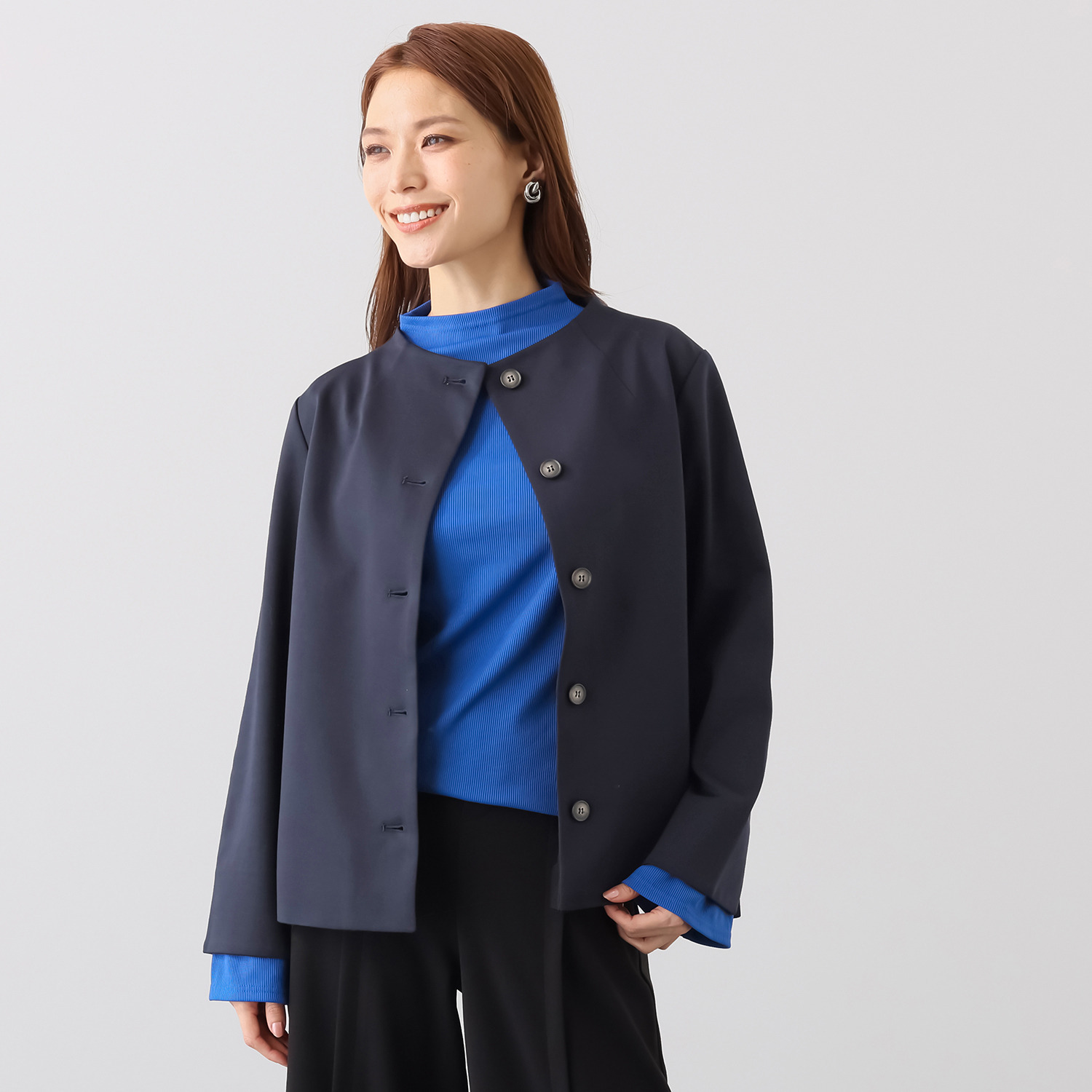 プララパ ポンチジャージー バックタックジャケット