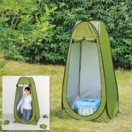 ワンタッチでパッと開く コンパクトで簡単組み立て 緊急トイレテント