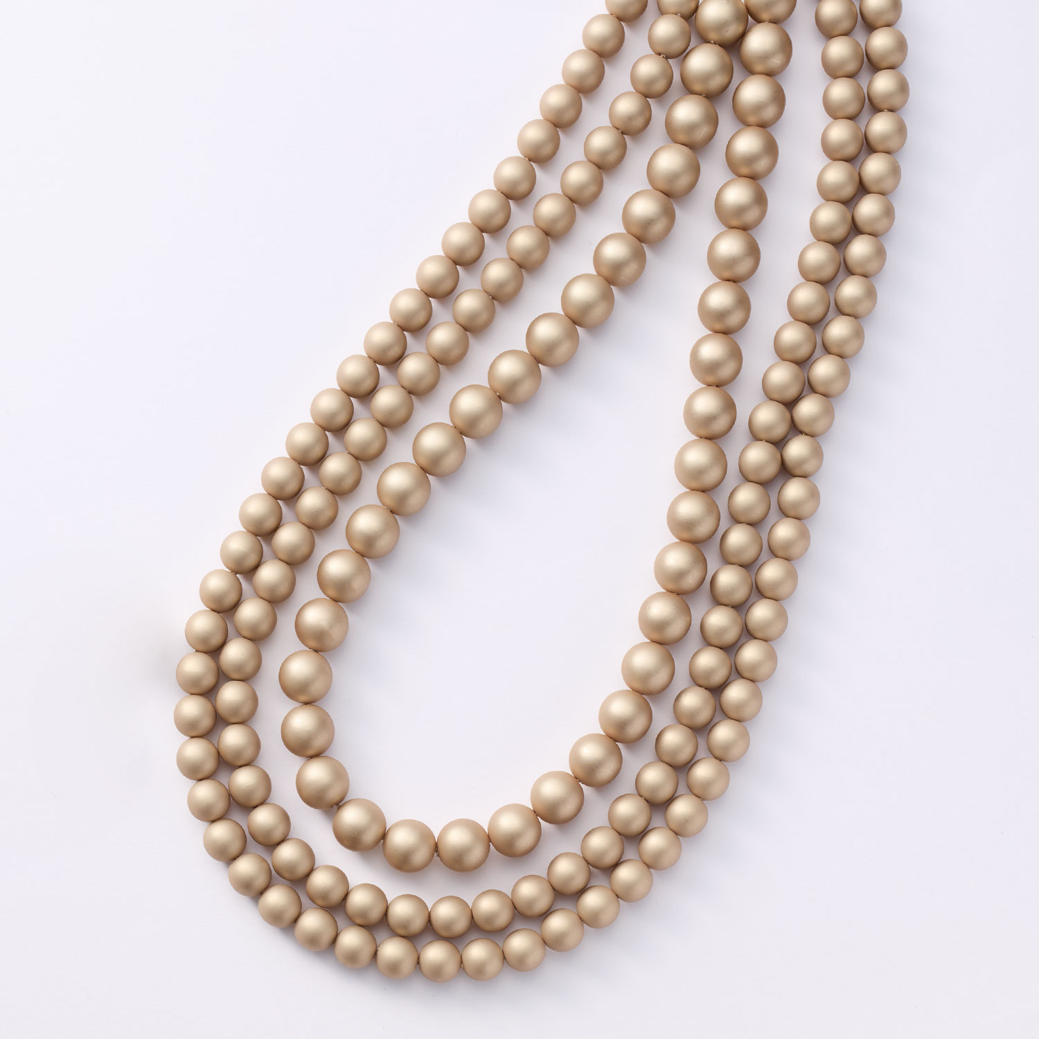 マダムヒロコ シルキーカラー パールビジュウ マルチウェイ ３連ネックレス “サピュイエ”