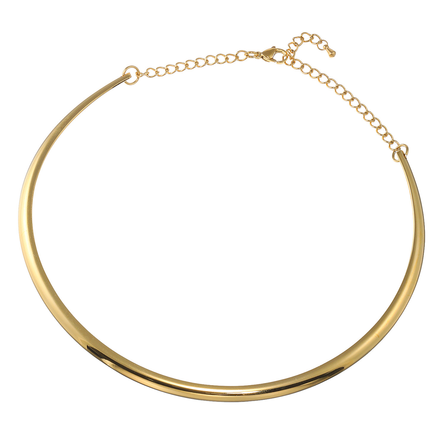 マダムヒロコ ステンレス ラウンドライン ネックレス “リュクスオメガ”