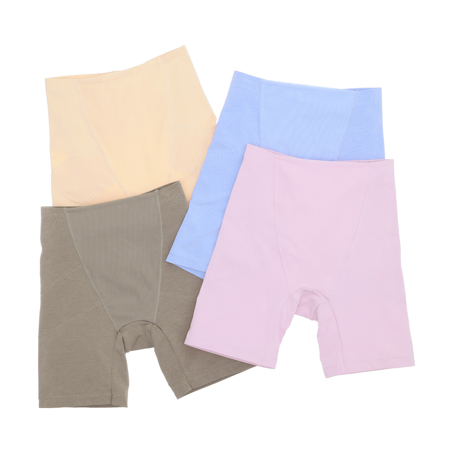 エイジングサポート 綿混 ソフトフィット 三分丈ボトム４色セット