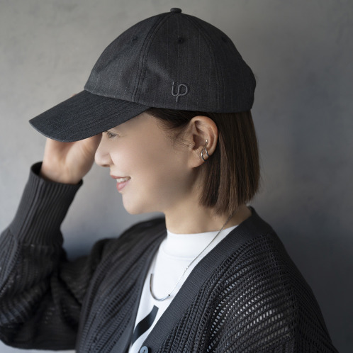 イロプライム ラメストライプ キャップ