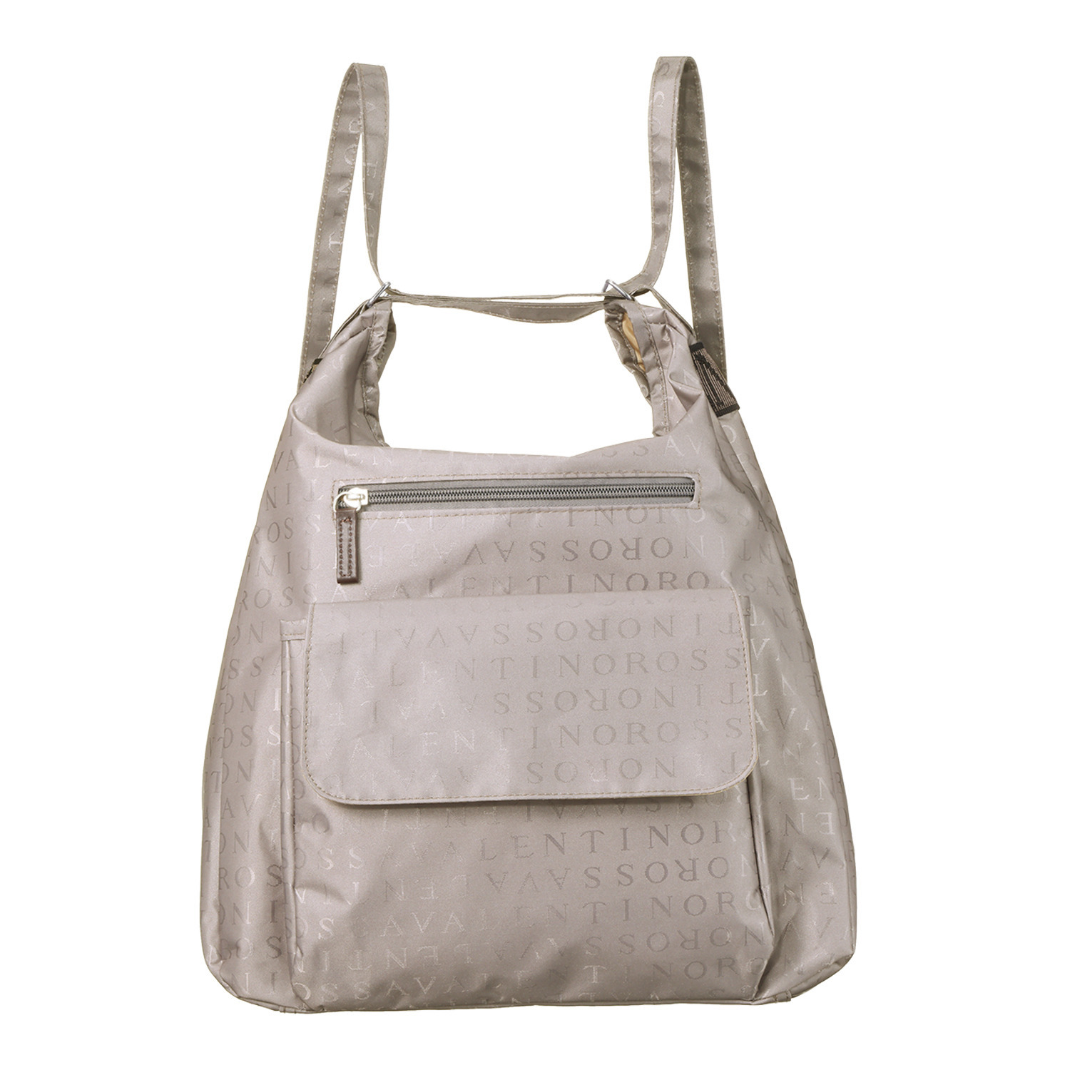 ラルジュ アルファベットジャガード ２ウェイ リュックショルダーバッグ