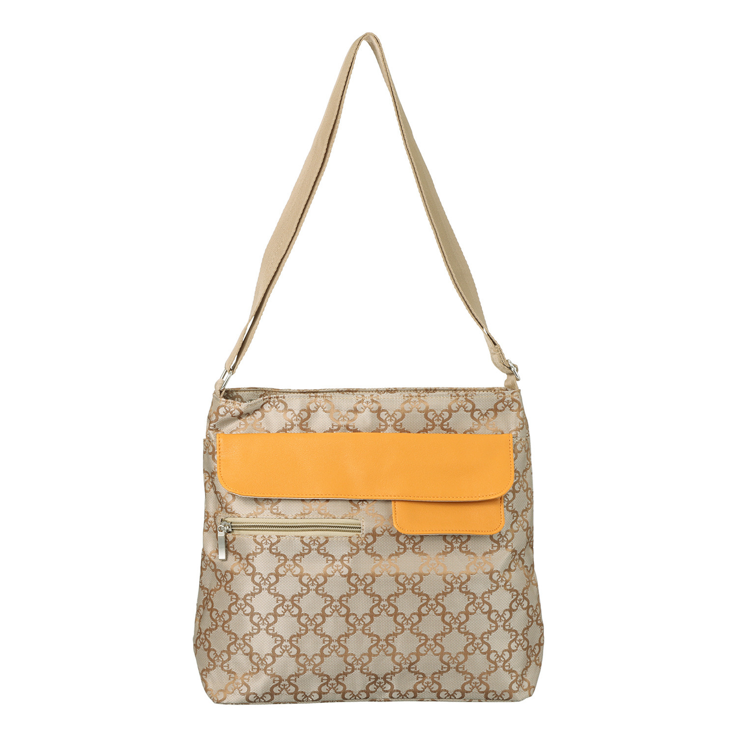 ラルジュ ポケットいっぱい 両あおりポケット ショルダーバッグ