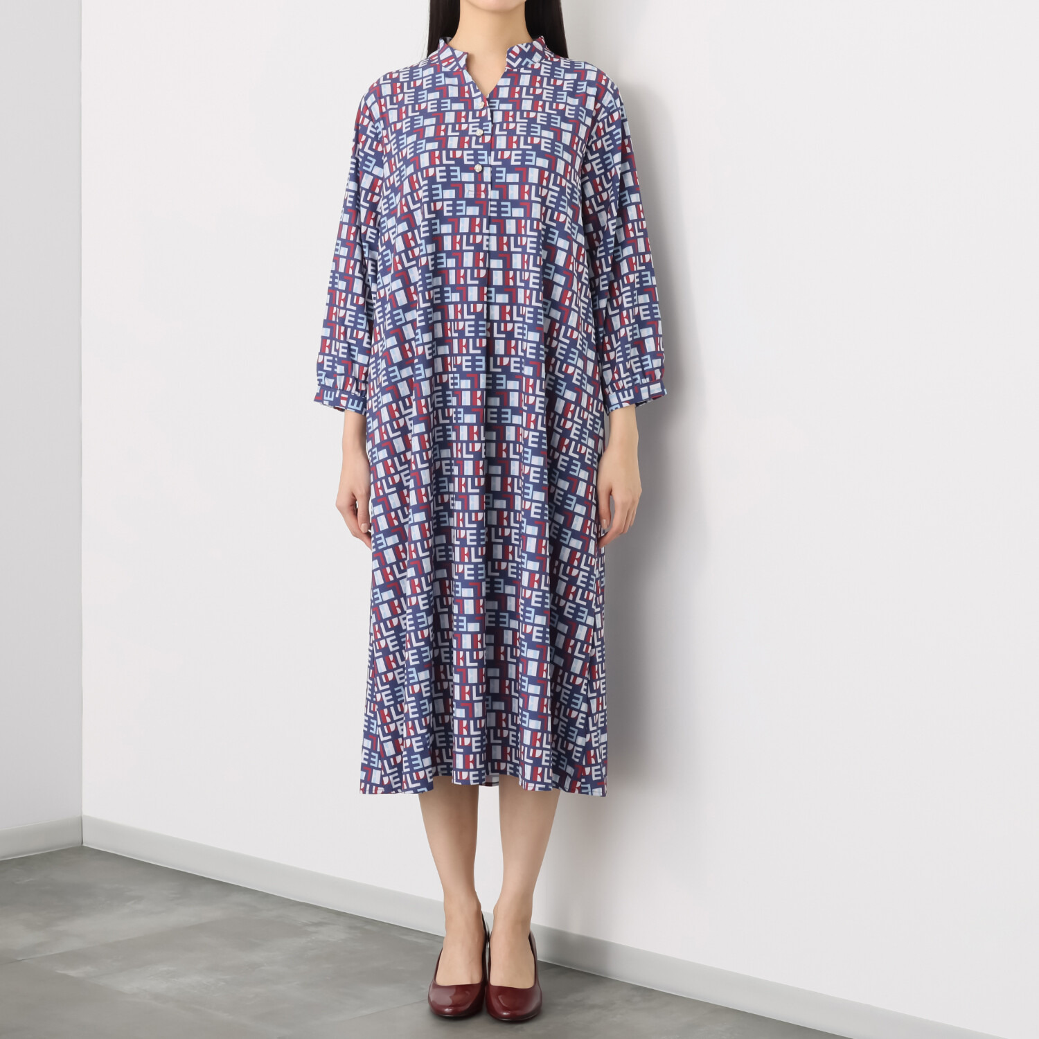 エル　ステュディオ ボウタイ付 ＥＬＬＥグラフィック ワンピース