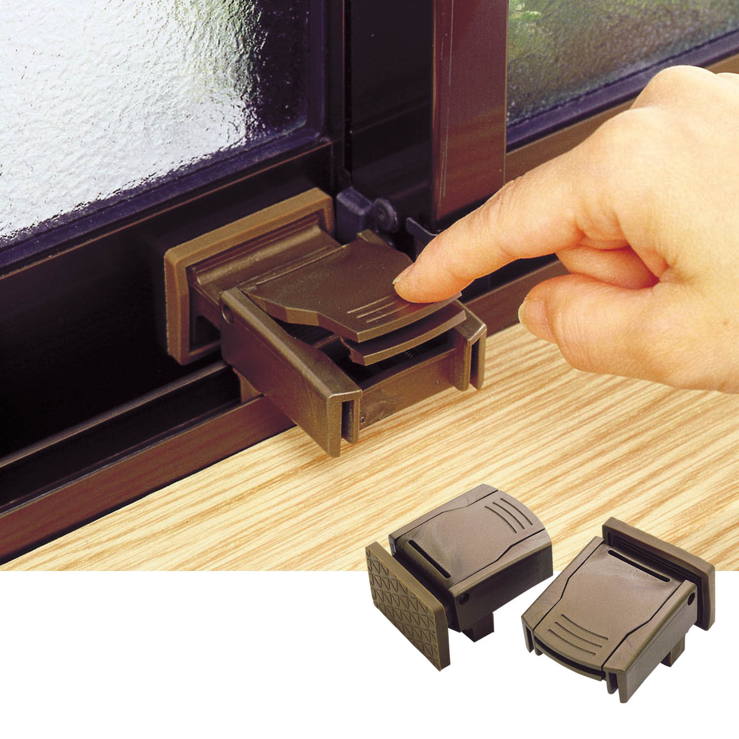 取付簡単 窓と窓枠をがっちり固定し 建物侵入の抑止力に！ 簡易補助錠 マドガチットセット