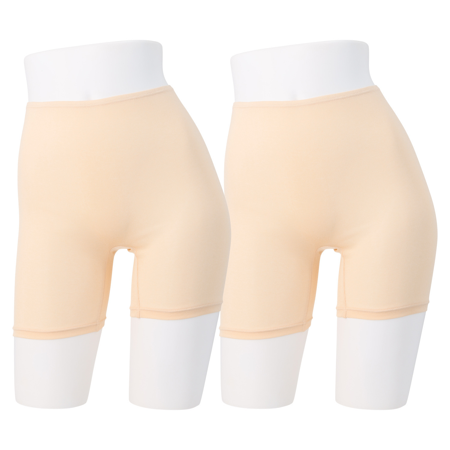 肌ごころ 日本製 接触冷感 ひんやり三分丈パンツ 同色２枚セット