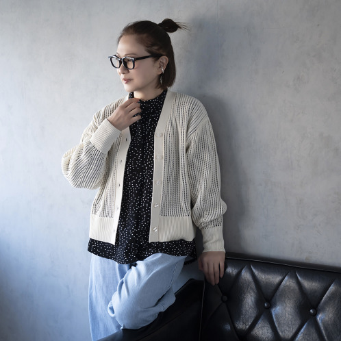 イロプライム 春カラー ライトカーディガン