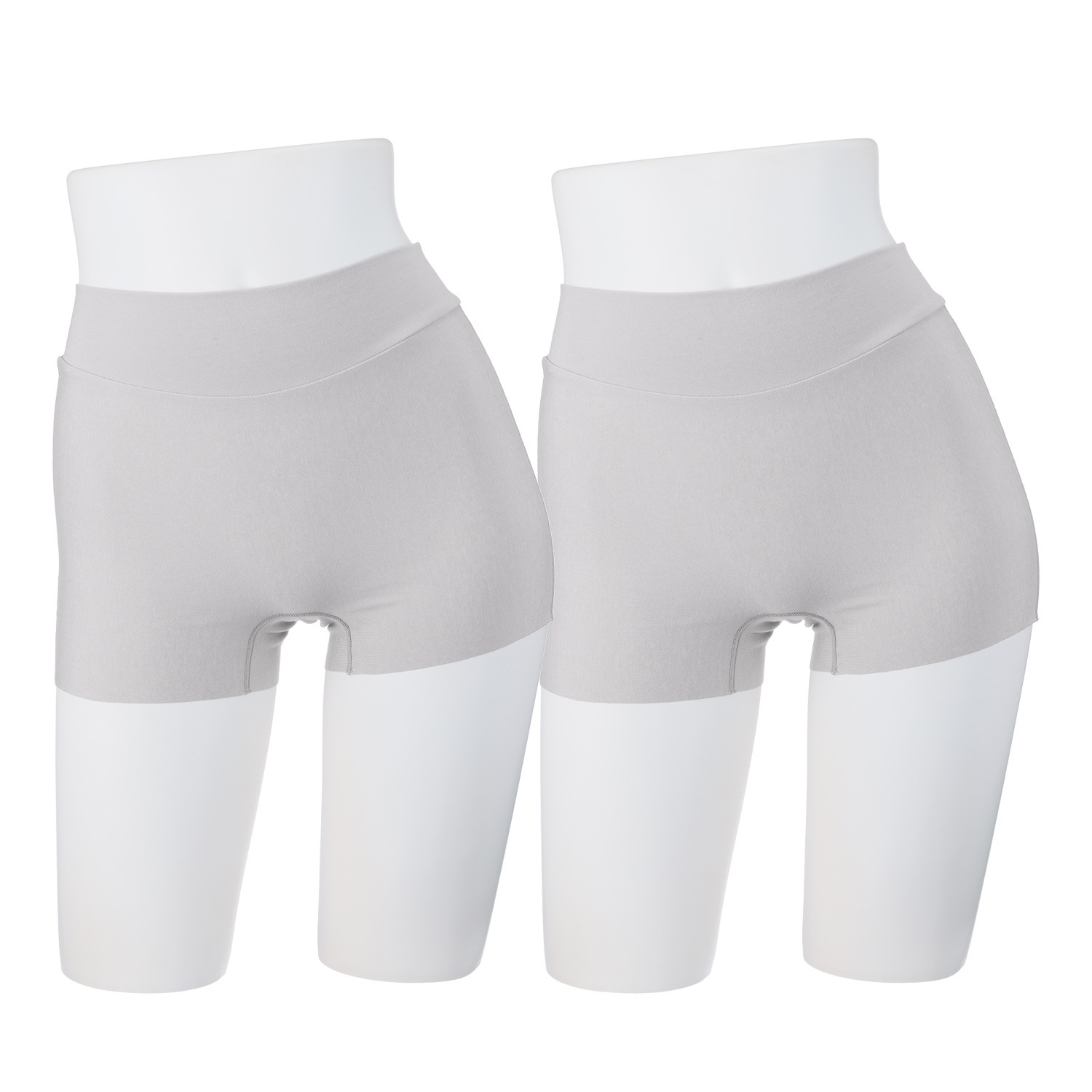 ヌーディーフィット 綿混　フリーカット 一分丈ショーツ 同色２枚セット