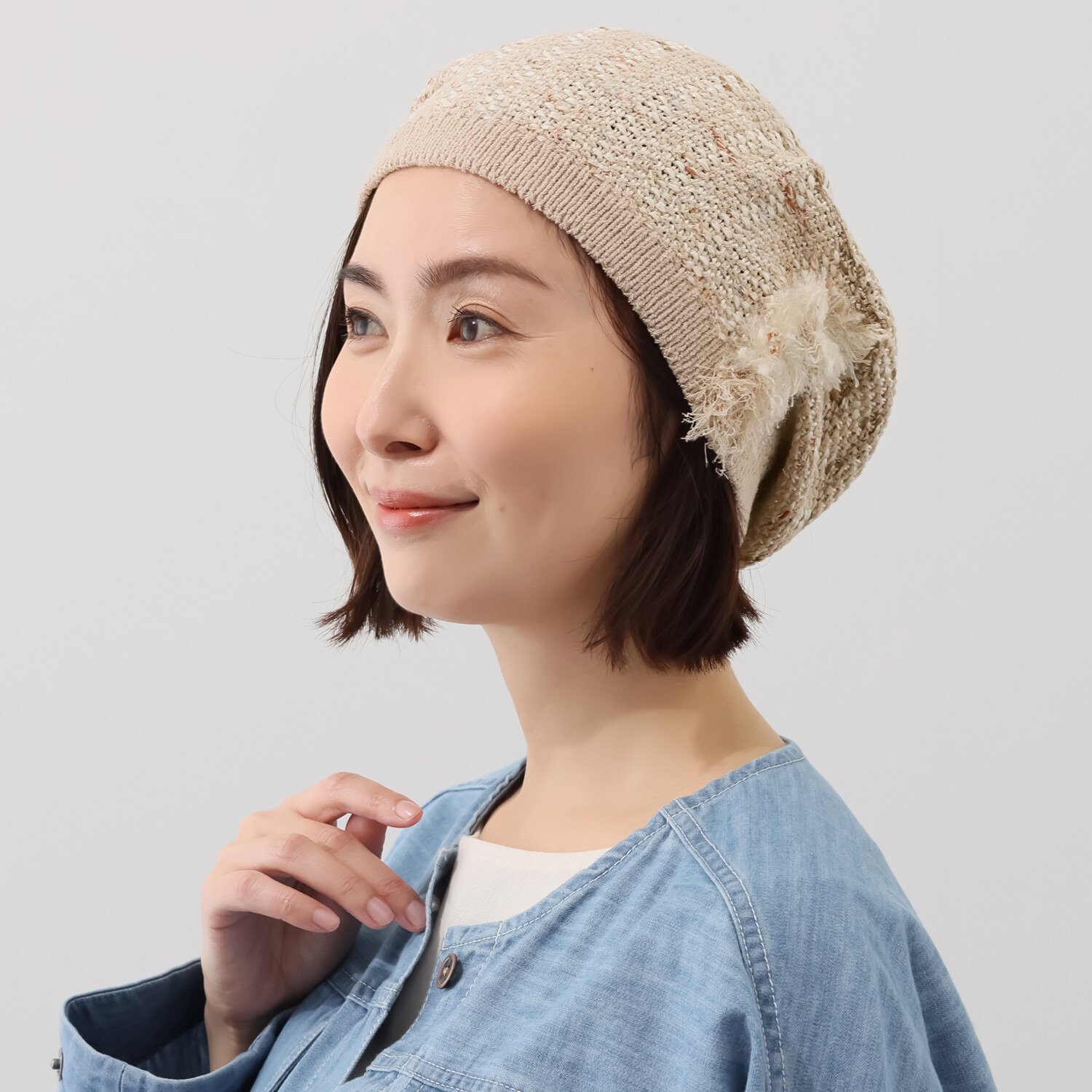 ベル・モード 日本製 ツイード風 ベレー