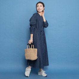 オルテンジア デニムを優雅に ランチも散歩も彩る ドレスワンピース