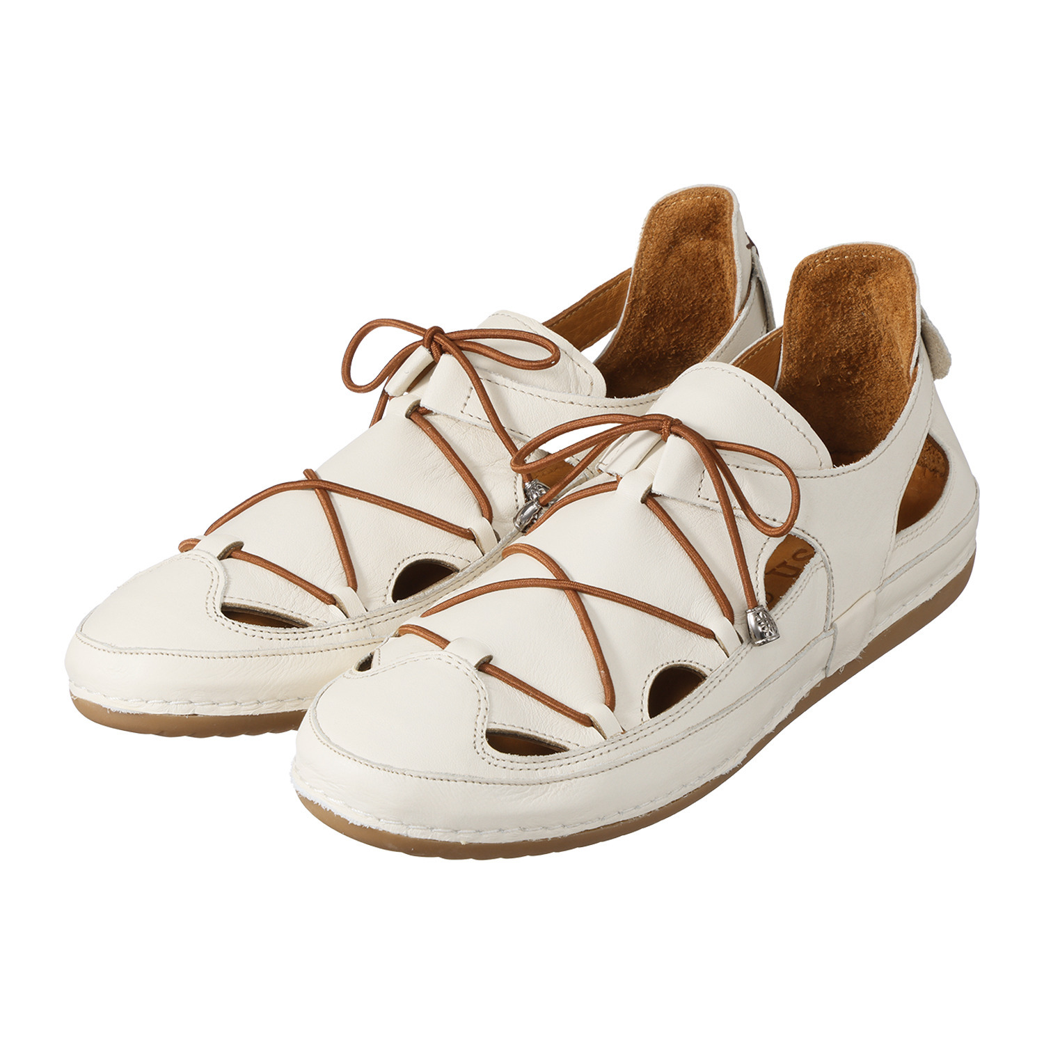 ホッシュ メイドインイスタンブール ソフトカウレザー レースアップスリッポン