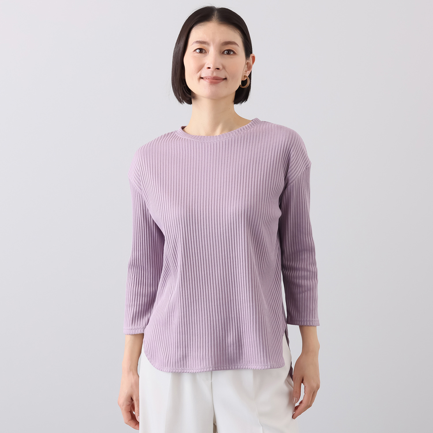 ココンライフ　ドゥ 吸水速乾 “シルック” ラウンドネック プルオーバー