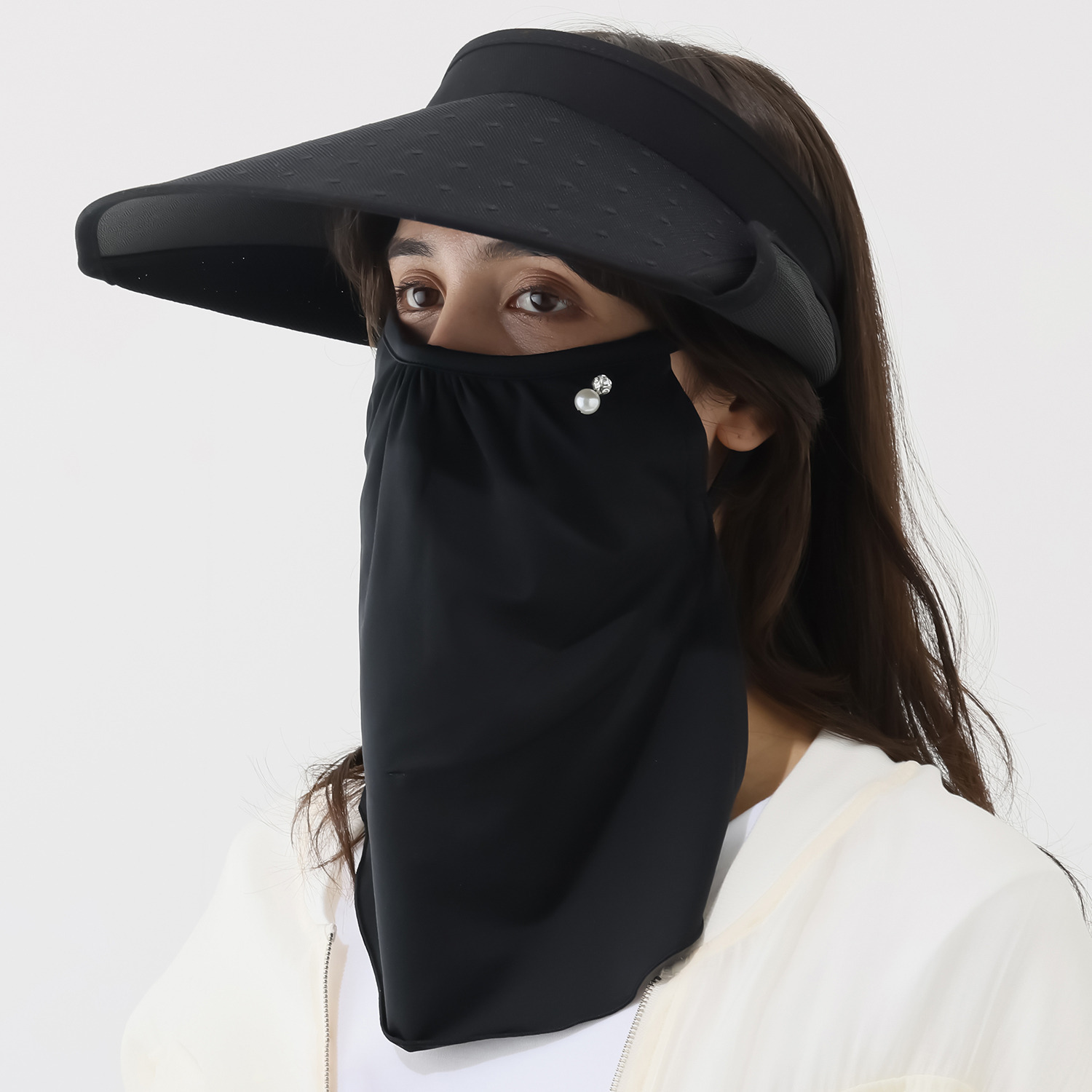 女の欲望 わたしだけ木陰 クール＆ＵＶカット サンバイザー＆ フェイスカバー ＜フェイスネット付＞