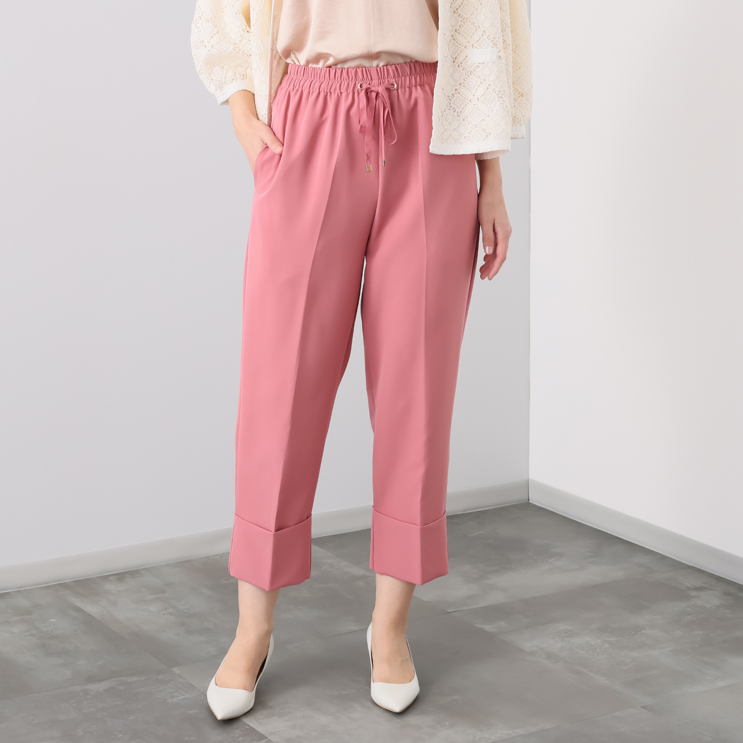 エピデミーク ロールアップ テーパードパンツ